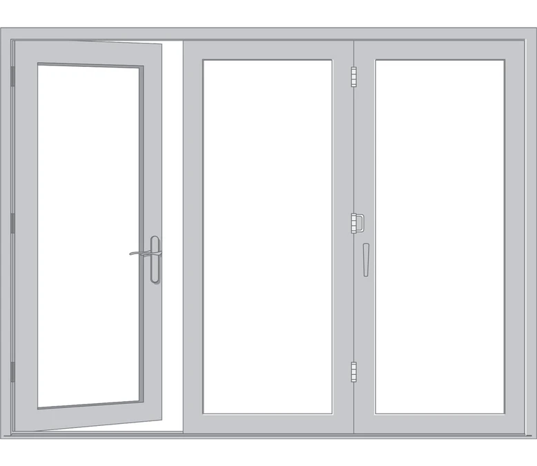 Rockford Pella Architect Reserve Series Contemporary Bifold Patio Door